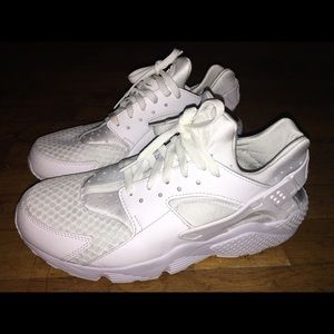 White Nike Huraches, size 11 men’s